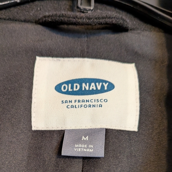 Old Navy Women's Classic Black Winter Peacoat - Picture 3 of 3